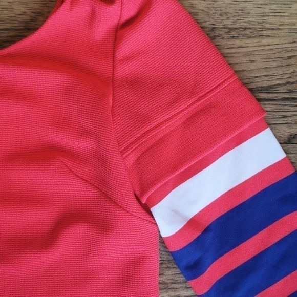 Vintage 1970s Red Polyester Shirt Union Made Medium - Picture 6 of 8